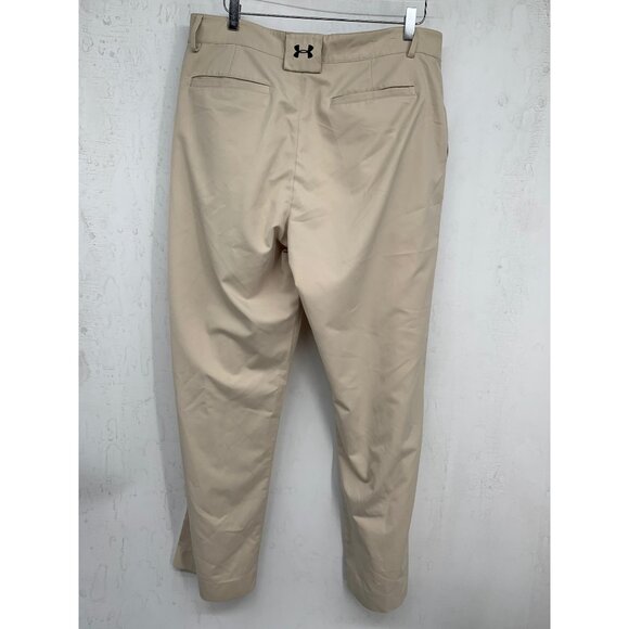 Under Armour Mens Drive Pants 36 Chino Cream Golf Pants  (Inseam 31 Hemmed) - Picture 7 of 16